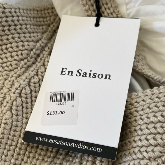 En Saison white and Tan Mini Dress size xs - Picture 12 of 12